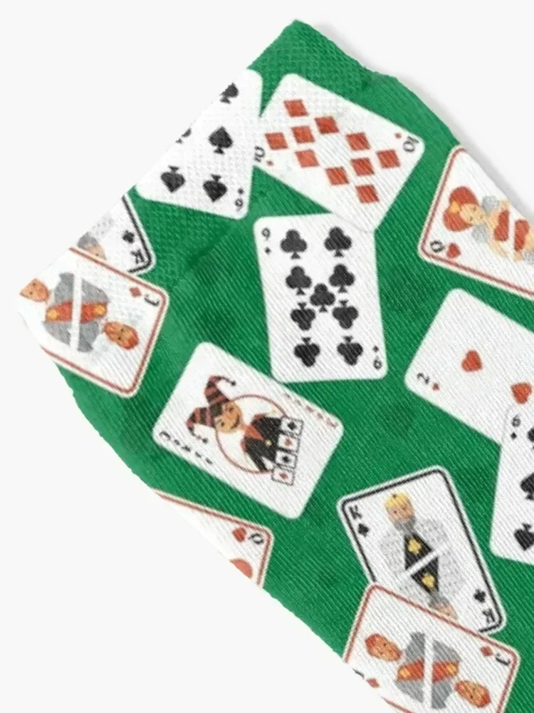 Card Deck | Card Game | Casino Gambling | Poker Cards Blackjack Game Design Socks Argentina retro Soccer Socks Men's Women's