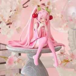 New Hatsune Miku Anime Figures Pink Dress PVC Model Action Toys Cherry Pink Cherry Blossom Decoration Collect Fans Gifts