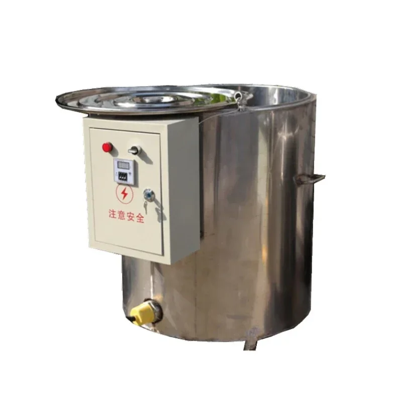 25kg Capacity Beeswax Melting Pot Electric Heating New Industrial Stainless Steel Paraffin Wax Tank