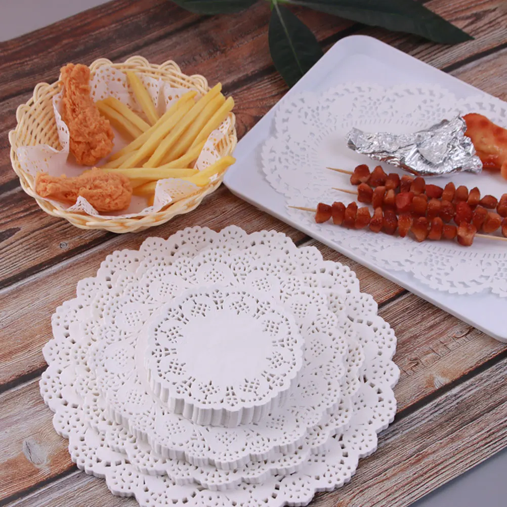 

450Pcs Flower Wrapping Paper 4.5x150 5.5x150 6.5x150 Grease Proof Food Snack Mat Disposable Packaging Kitchen Bar Supplies