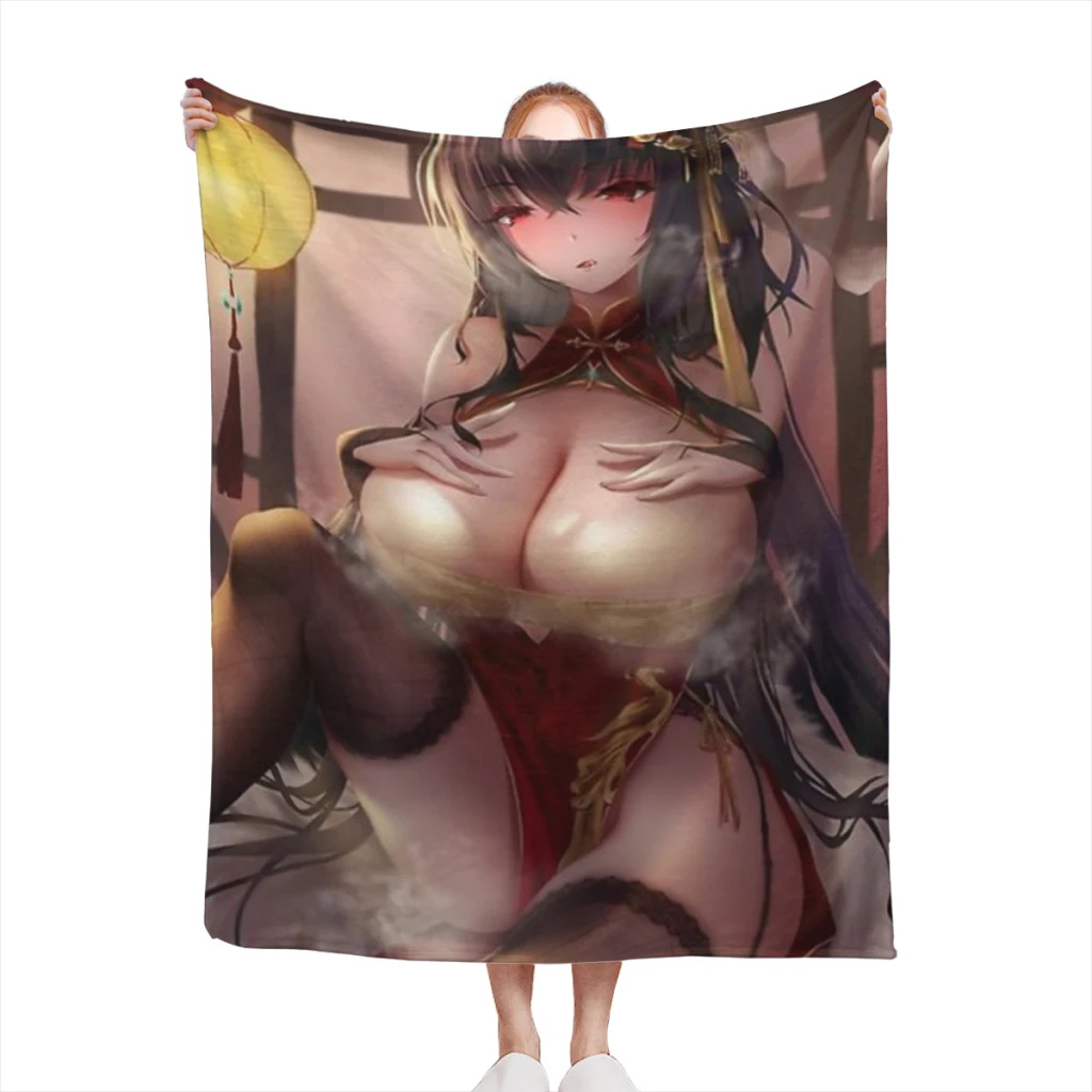 

Embrace the Power of Taihou with this Stunning Azur Lane Graphic Medium Blanket Fluffy Soft Bedroom Decor Sofa Blankets