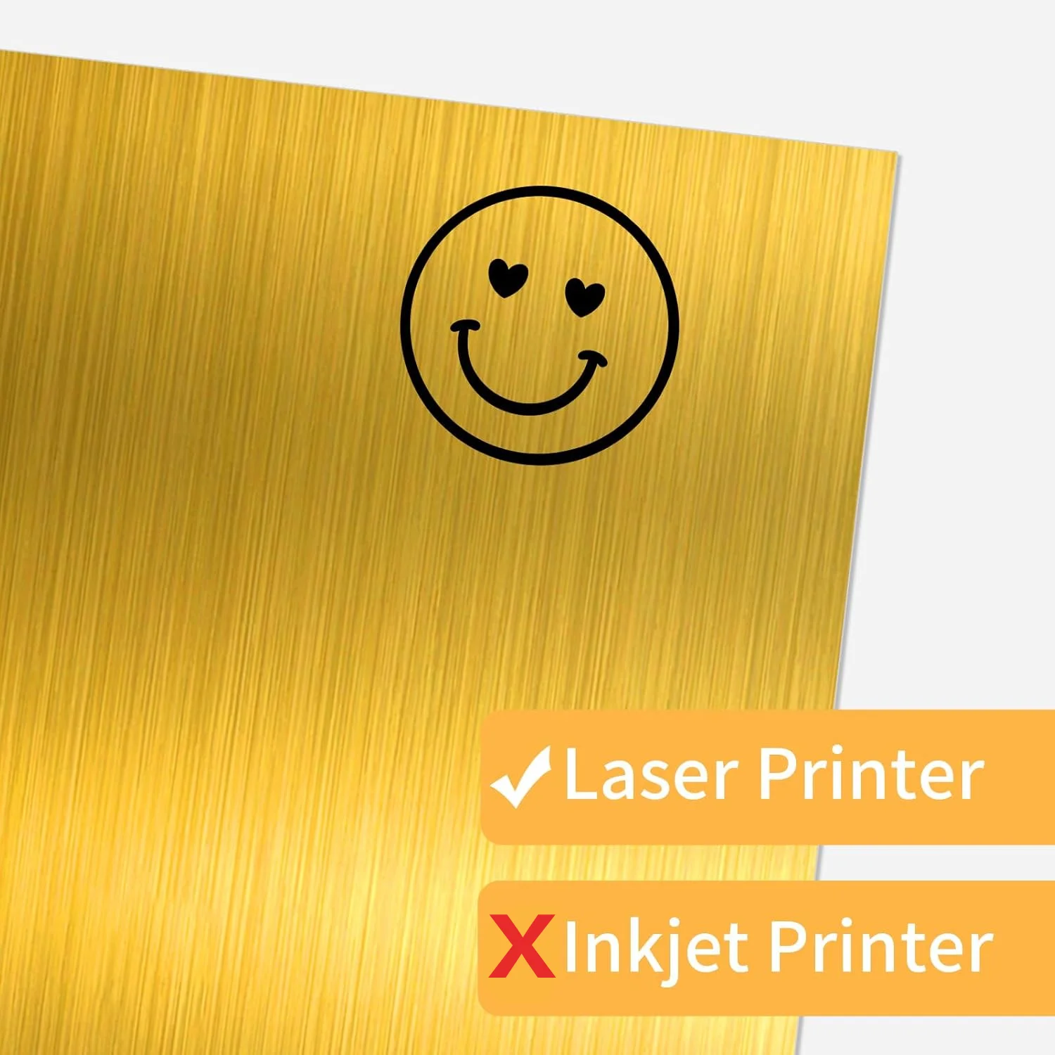 20 ورقة من ورق الفينيل الذهبي المصقول مقاس A4 قابل للطباعة بالليزر فقط ورق ملصقات ذهبي ثلاثي الأبعاد مقاوم للماء #3