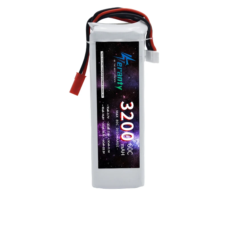 TERANTY 3S Lithium Polymer Battery 11.1V 3200mAh Lipo Battery 60C RC Car Drone Racing Hobby Rechargeable Quadrotor Accessories