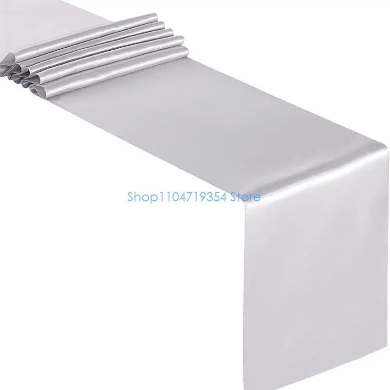 0XLD Color Satins Table Runners 12x108Inch Decoration for Engagements, Parties, and Banquets