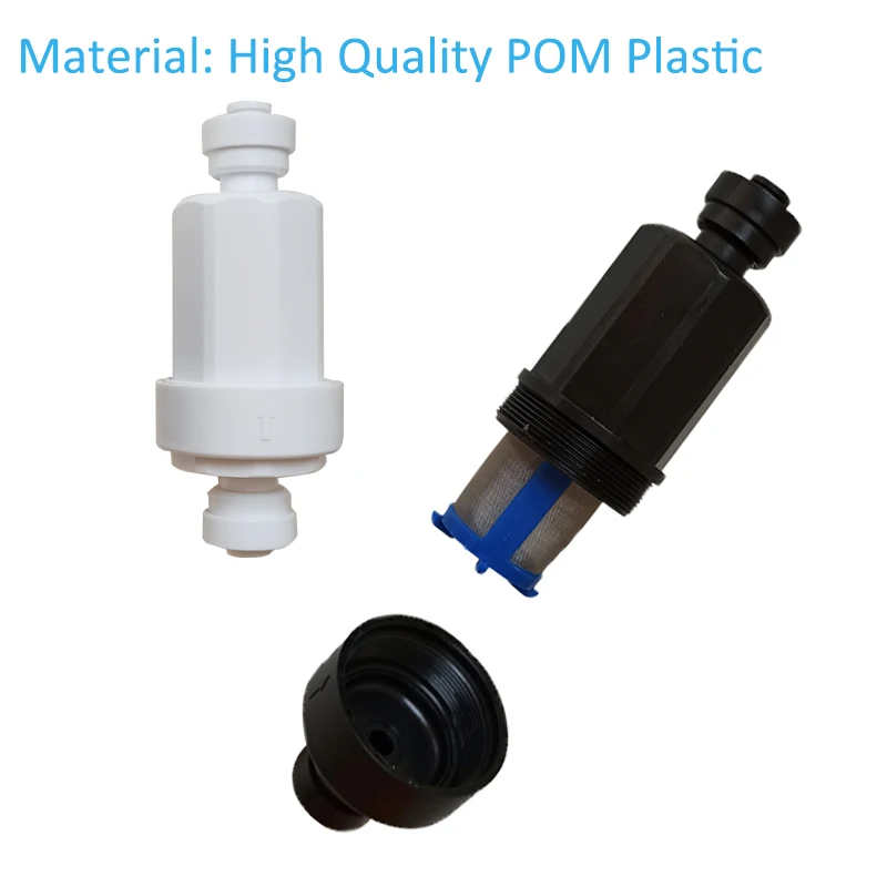 Outdoor Garden Patio Mist Solid Sediment Inhibitor Filter Water Hose Irrigation Pipe ​Filtration  1/4'' Quick Fitting Connectors