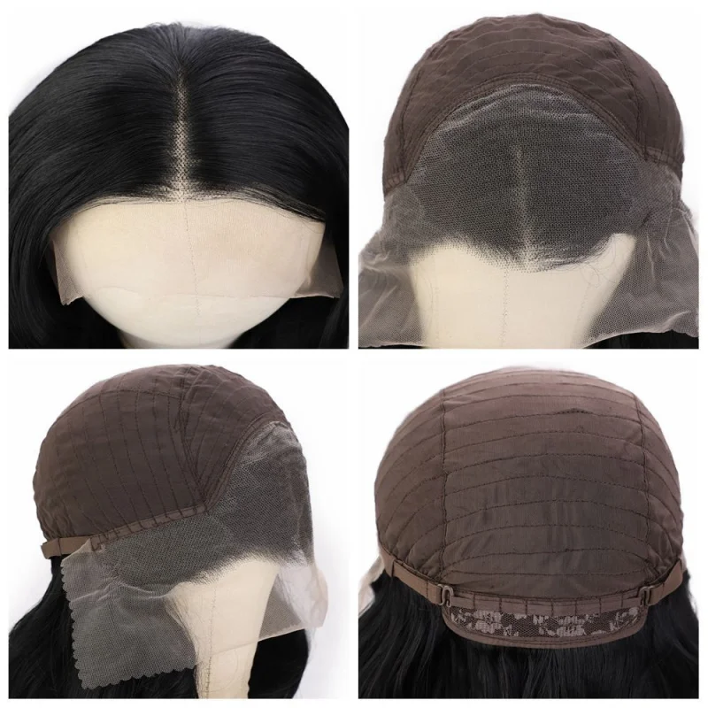Women's 13*4 lace front synthetic wig with big waves