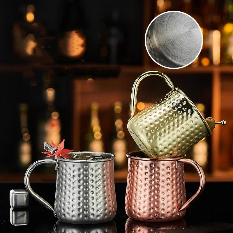 Moscow Mule Mug, Durable Coppery Beer Mugs, Coffee Mug, Milk Cup, Pure Drinkware, Cup for Home and Bar, 430 ml, 500ml