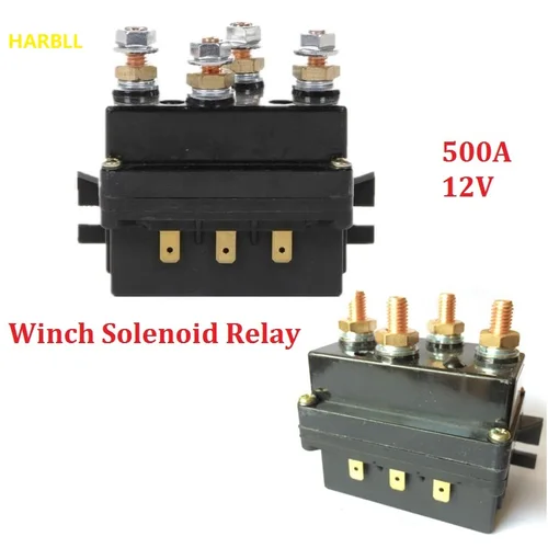 Controlador de relé de solenoide de cabrestante de 12V y 24V, interruptor de CC de 500A, 4WD, 4x4, Control de ATV de barco