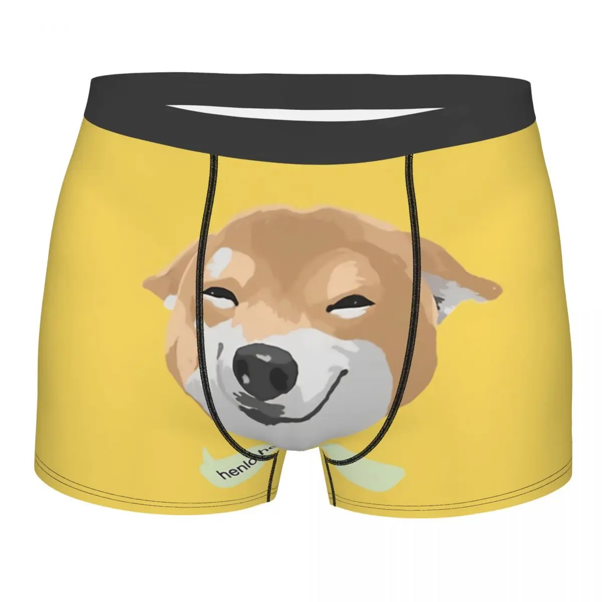 

Henlo Hooman Men Boxer Briefs Underwear Shiba Inu Highly Breathable Top Quality Sexy Shorts Gift Idea