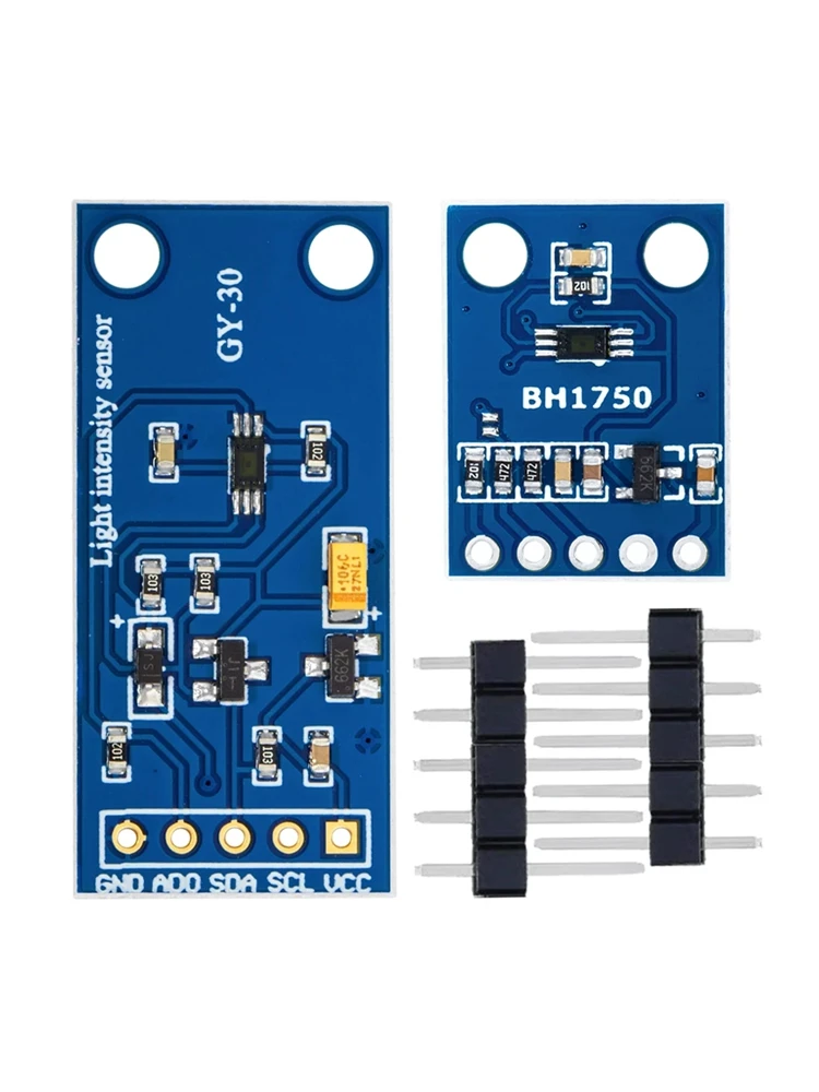 Module d'éclairage d'intensité lumineuse GY-30 GY-302 BH1750 BH1750FVI 3V-5V pour Arduino