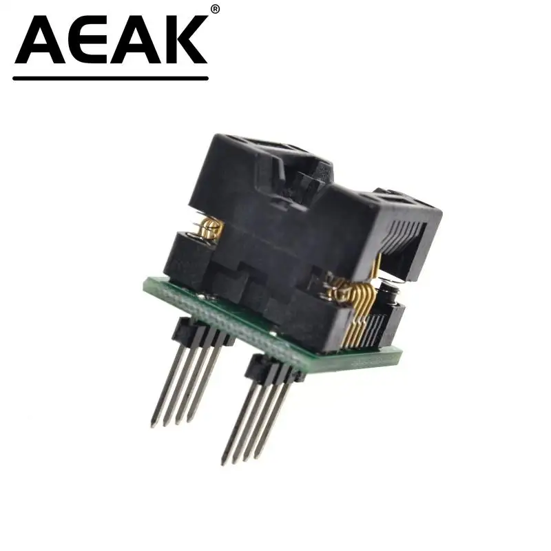 SOIC8 SOP8 to DIP8 Wide-body Seat Wide 200mil Programmer Adapter Socket Blue AEAK