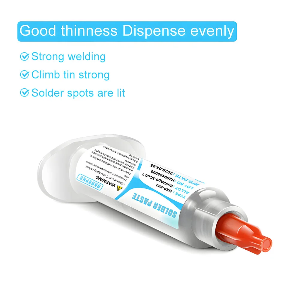 10g/20g/30g Mobile Phone Repair Solder Paste BGA Chip Soldering High-temperature 217℃ Silver Containing Lead-free Solder Paste