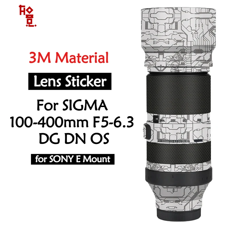 

100-400 F5-6.3 DG DN OS Наклейка на объектив Защитная пленка для тела SIGMA 100-400 мм F5-6.3 DG DN OS для крепления SONY E
