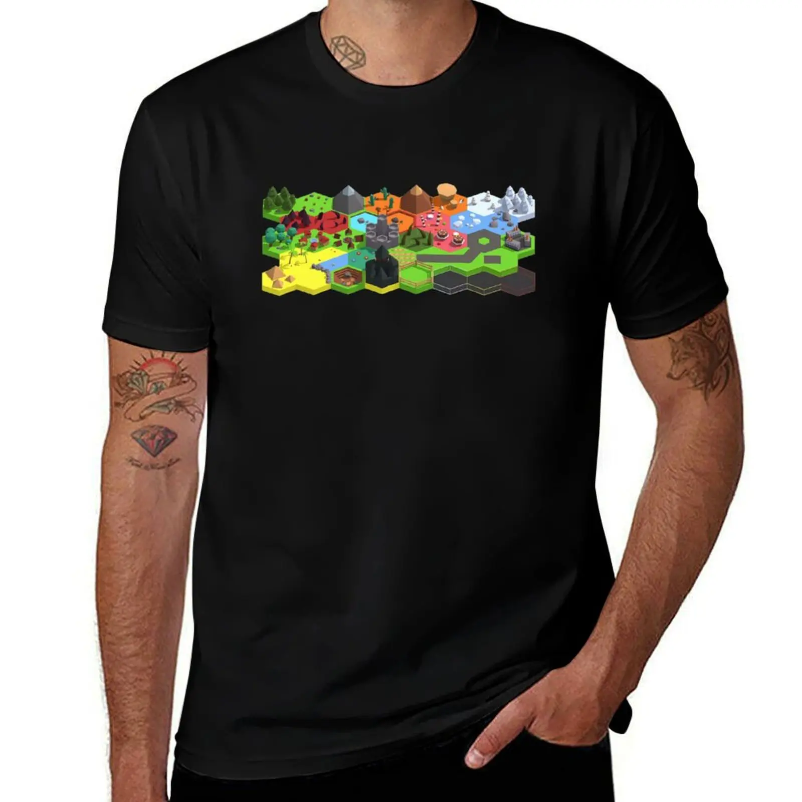 

high shirts t man cotton shirts for shirts t t Pixel T-Shirt Civilization prints tees graphic quality Art with
