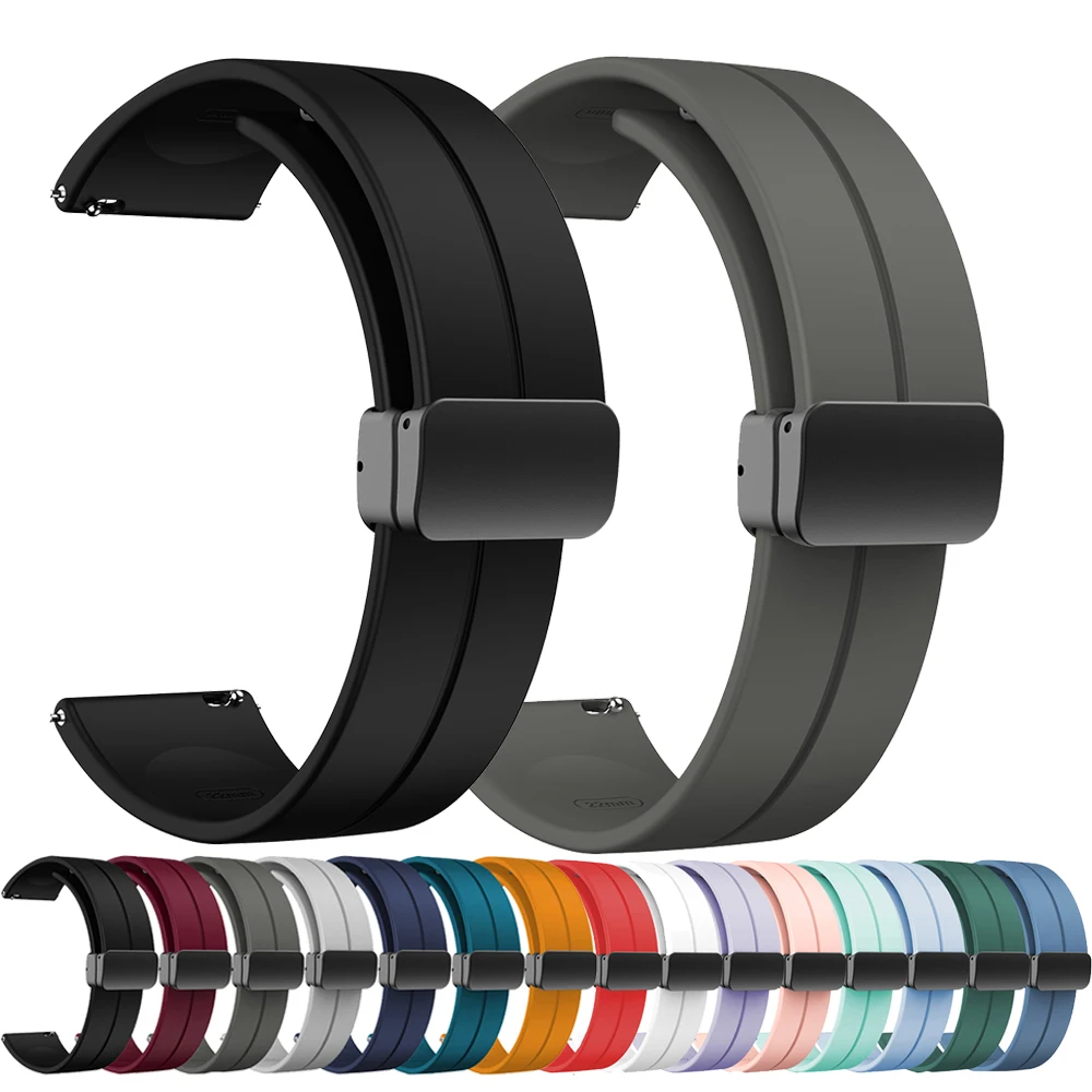 Магнитный ремешок для умных часов для Haylou RS4 Plus/RT2 LS10/LS02, браслет для Haylou RT/RS3/GST, силиконовый ремешок 20, аксессуар 22 мм