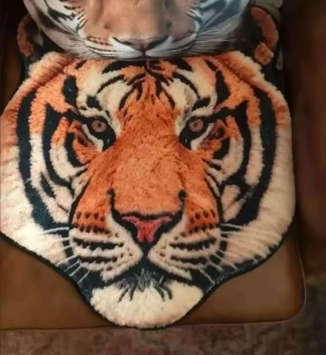 Imitation Animal Carpet Thickened Special Shape Floor Mat Leopard Print Carpet Tiger Carpet Washable Anti-Slip Mat