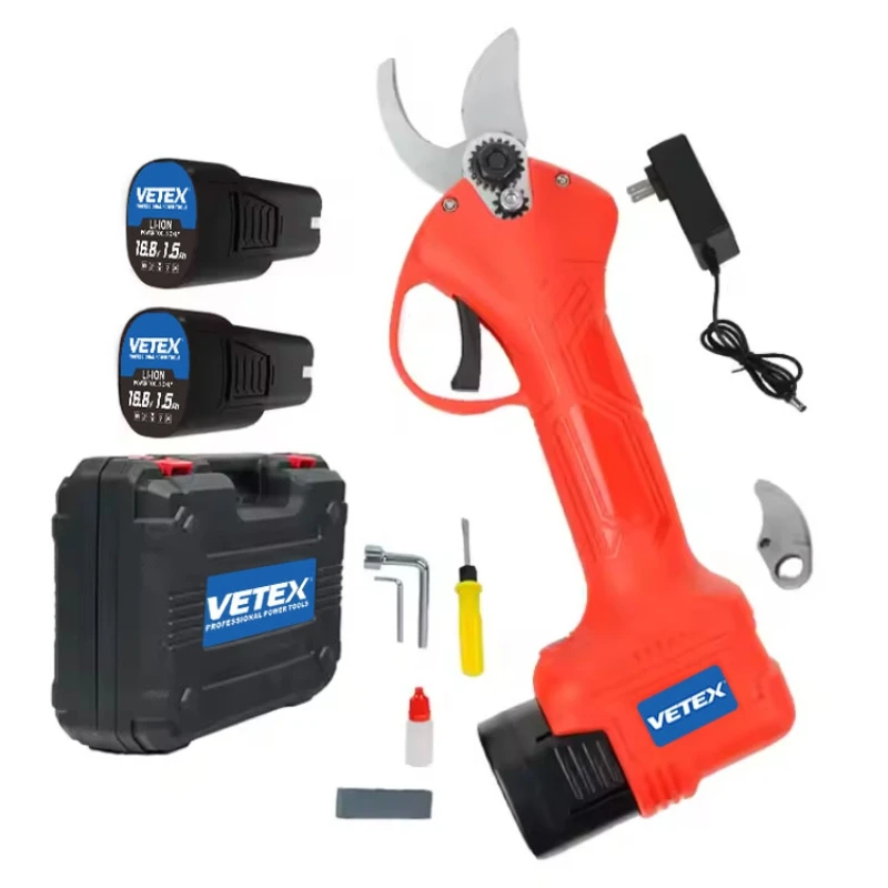 Vetex PS-D-1625 Brushless Electric Pruning Shears Cordless Fruit Tree Branches Scissors Power Tool