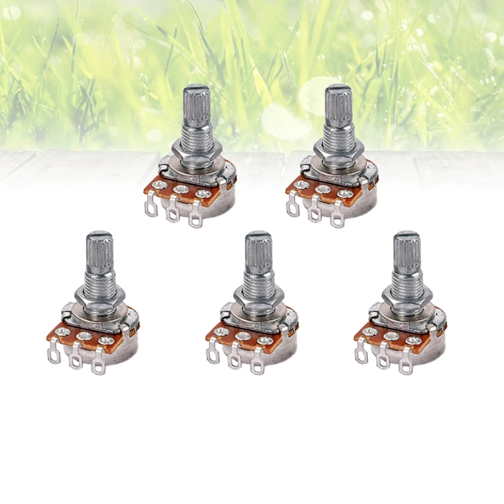 

5 Pcs Potentiometer for Tone Control B10k Digital Corner Bass Guitar Low Friction