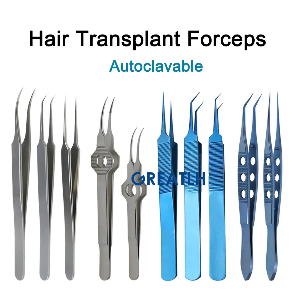 GREATLH Haartransplantationspinzette Implantat Haarextraktion Haarfollikel Implanter Pinzette Pinzette – Detail 1