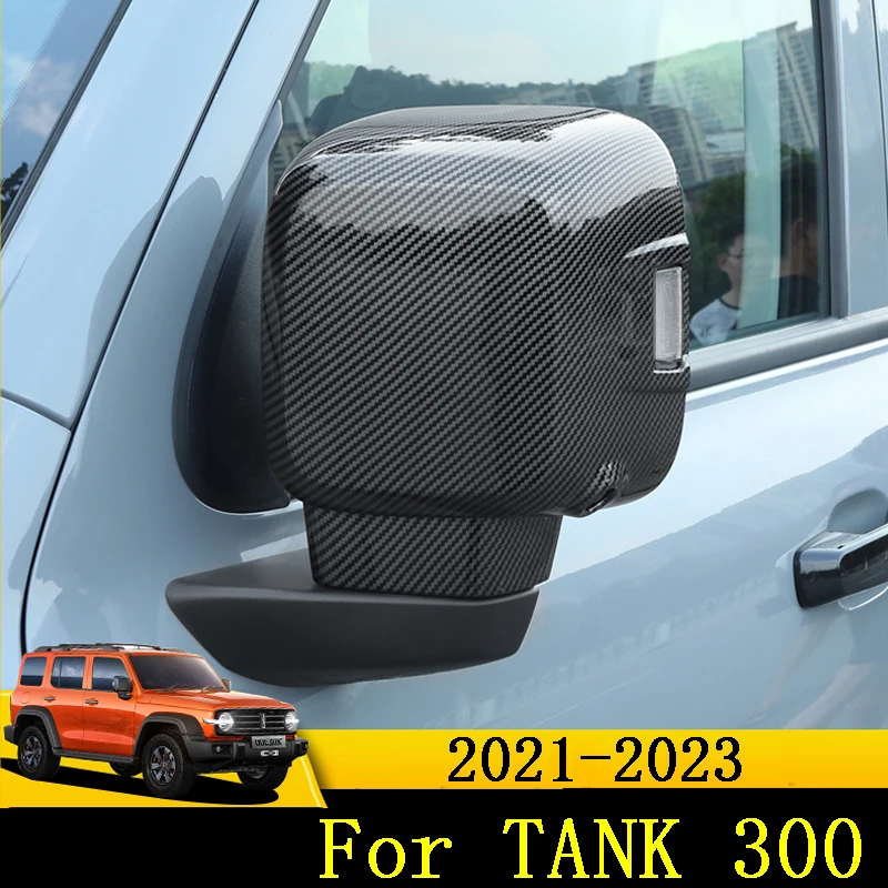 

Car Rearview Cover Rear Mirror Protector Anti-scratch For Great Wall TANK 300 2021-2023 Accessories Auto Parts