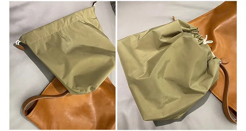 Imagem -06 - Pndme-bolsa de Couro Genuíno para Mulheres Bolsa de Ombro de Couro Macio Natural Designer de Luxo ao ar Livre Simples e Casual de Alta Qualidade