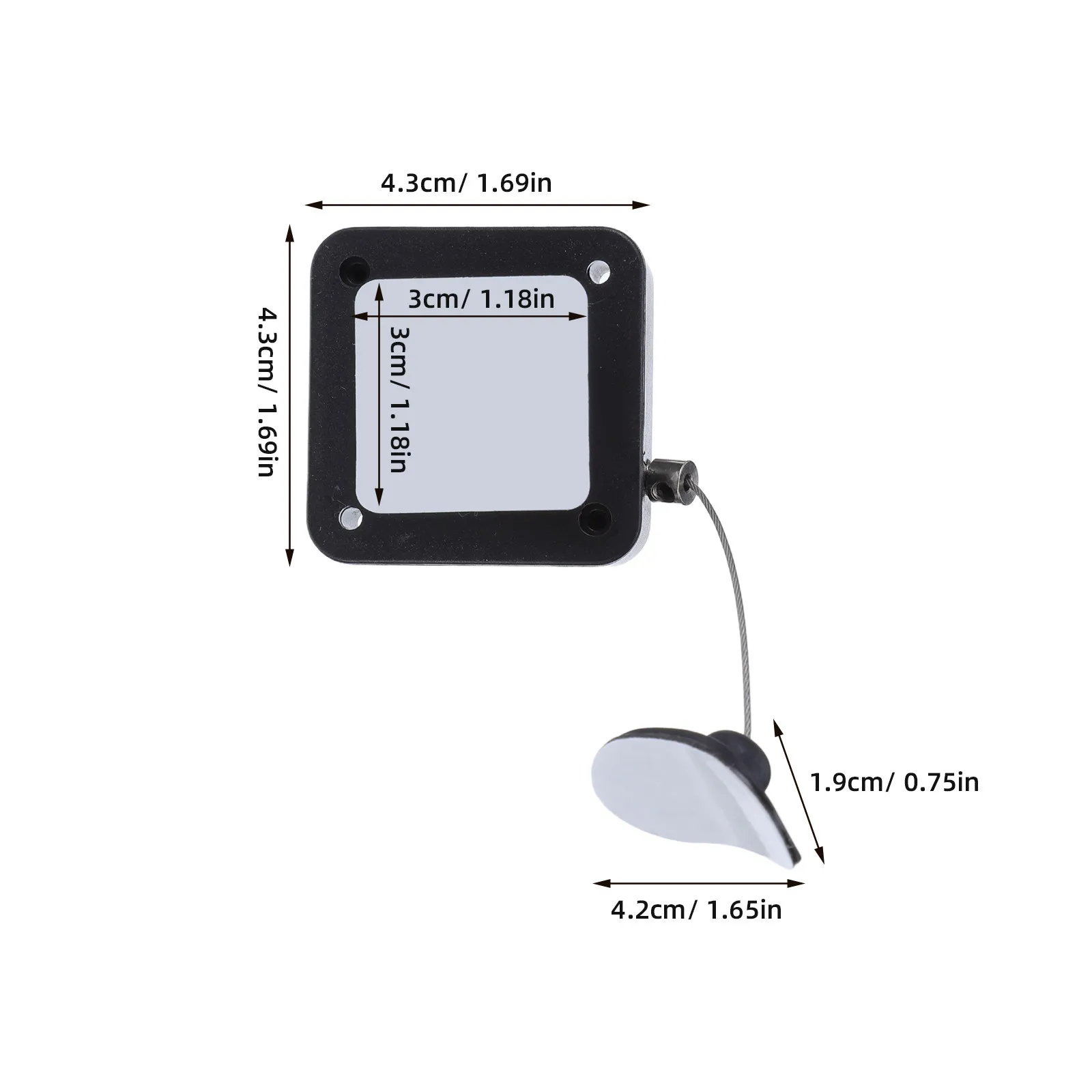 Remote Control Anti Lost Cable 2 Pack Retractable Security Tether Adjustable Lock for Game Controller Tablet