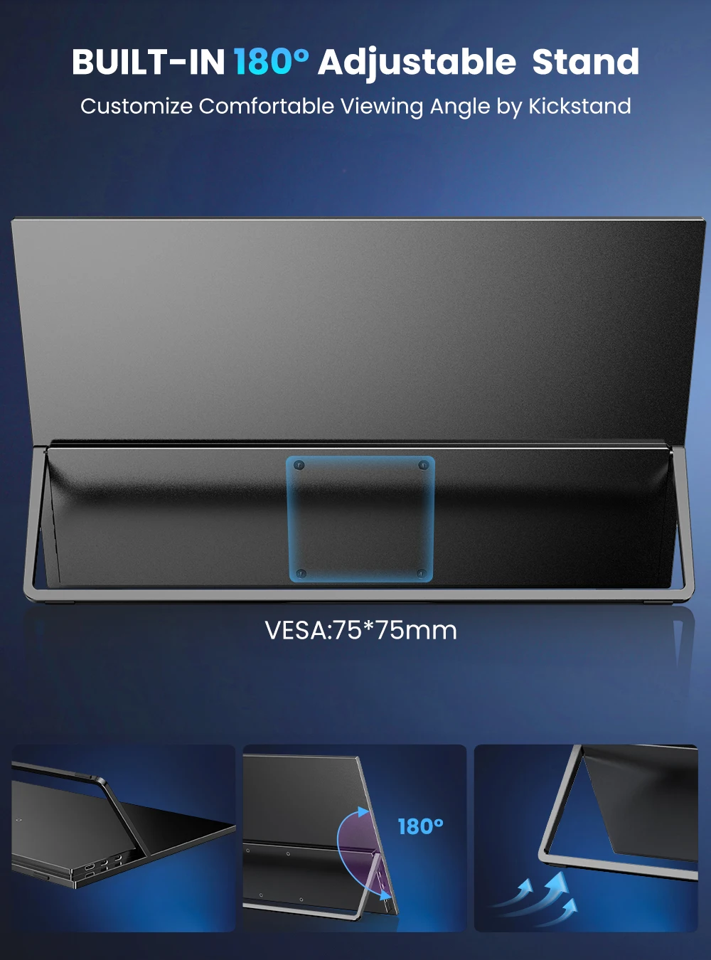 شاشة محمولة 17.3 بوصة 2K 144 هرتز QHD IPS عرض السفر لأجهزة الكمبيوتر المحمول ماك Xbox Switch USB-C/Mini HDMI شاشة ألعاب خارجية