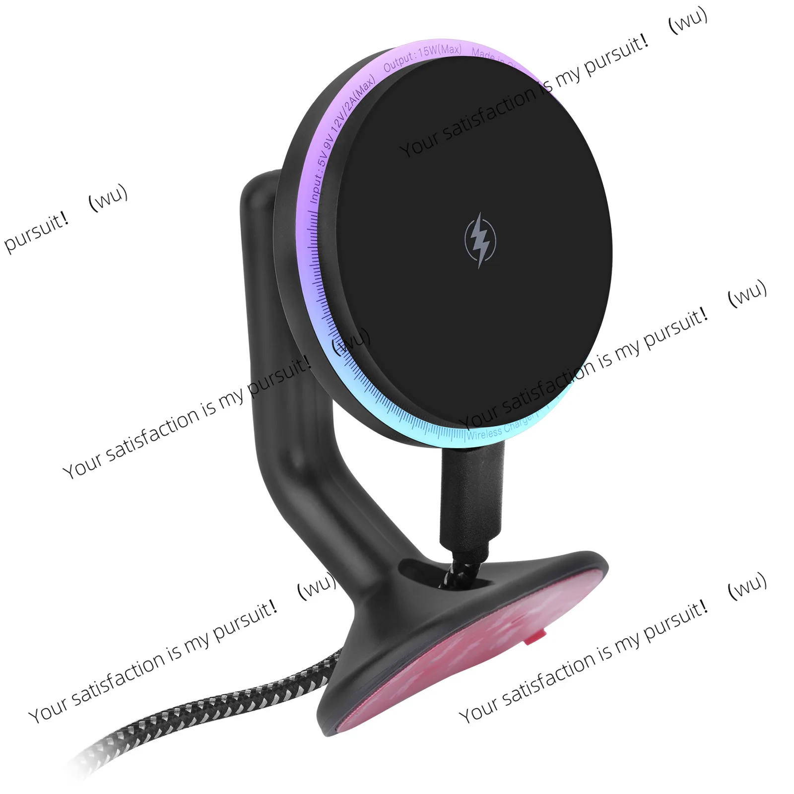 

Подходит для Tesla Model 3/Y Renewal 3, сильное магнитное всасывание, автомобильное беспроводное зарядное устройство, кронштейн для быстрой зарядки мобильного телефона