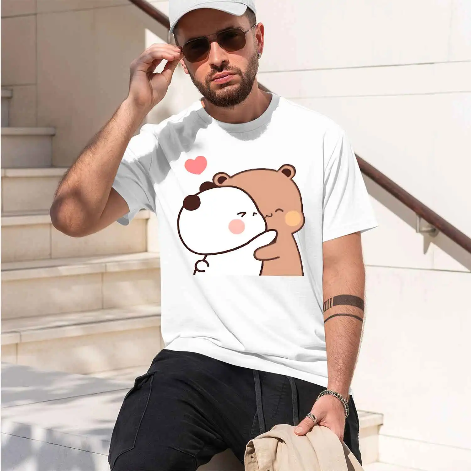 Bubu Dudu Dropshipping Luxury funny Wo s 2026 New Model Men’s Short-sleeve crewneck T-Shirt Classic Casual Multiple Colors and S