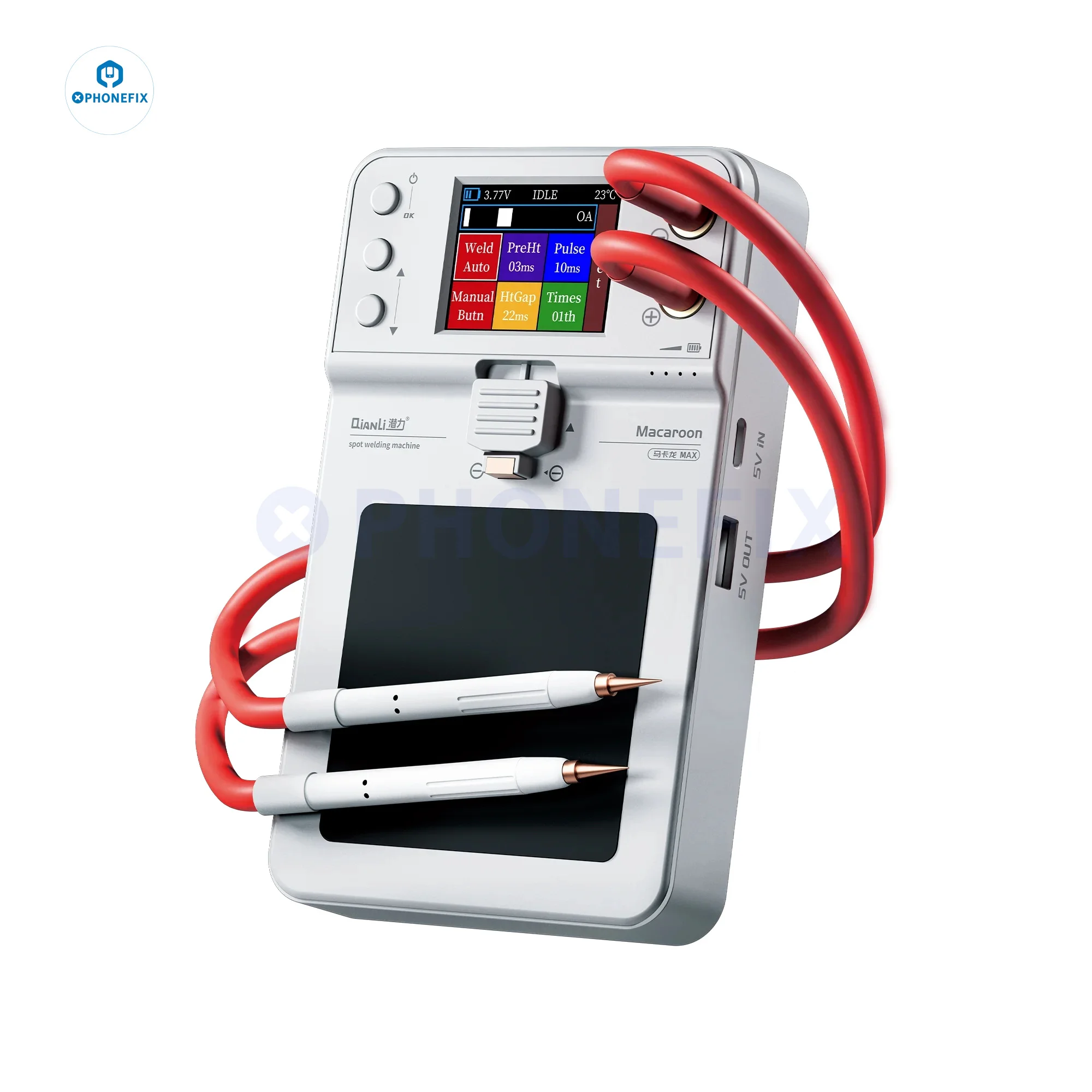 QianLi Macaron Max Portable Spot Welding Machine for iPhone 11 12 13 14pm Battery Flex Soldering Repair Tool Automatic Manual