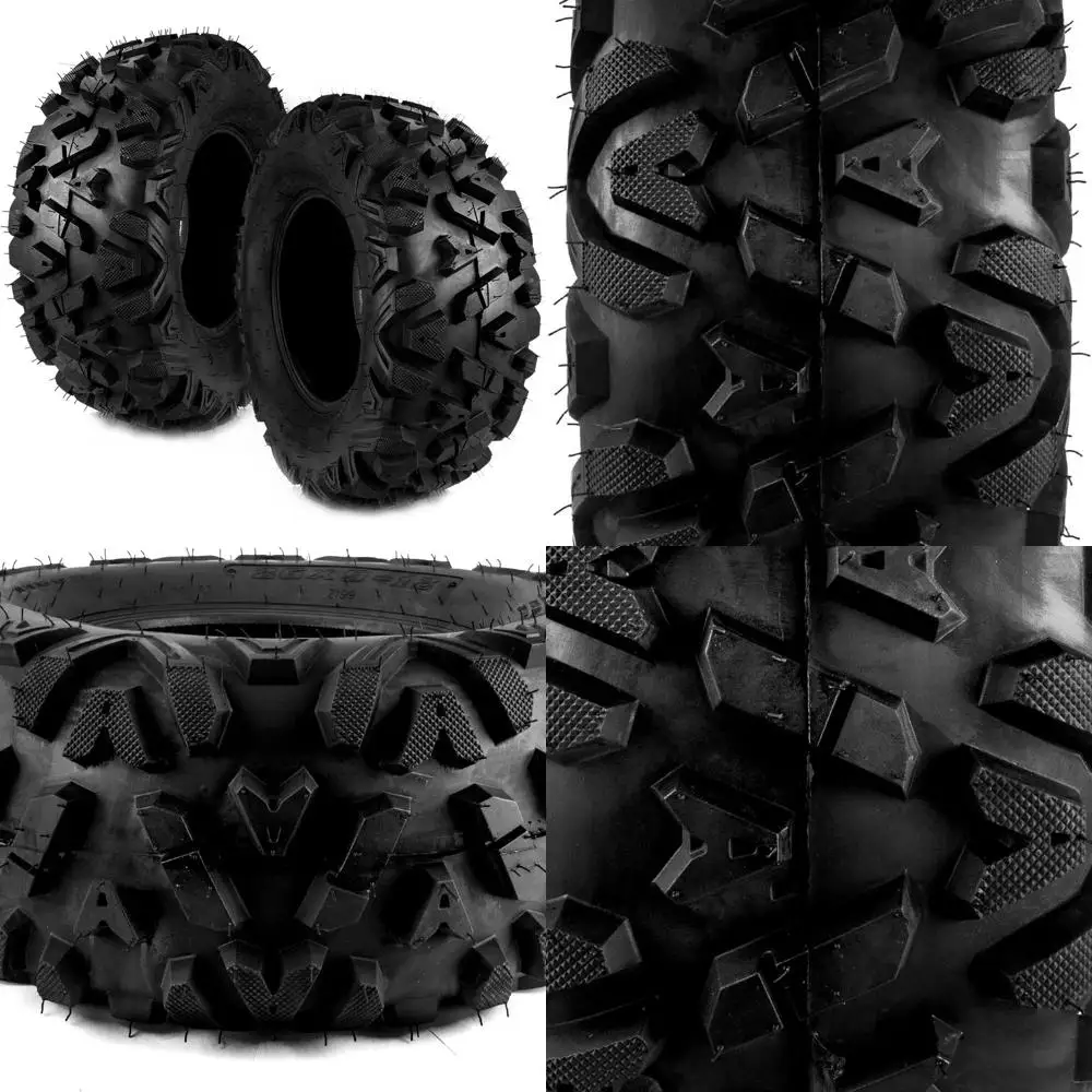 

2 упаковки 26x9-12 вездеходных шин для квадроциклов, 6-слойные смесительные шины для квадроциклов, UTV и боковых гибридных протекторов для грязи, снега и троперов