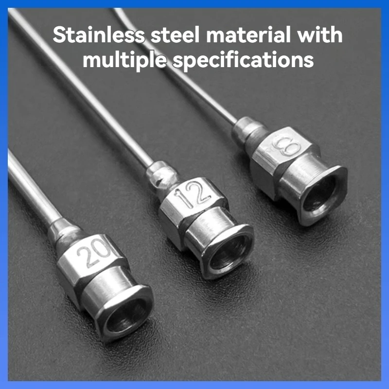 Metal gavage needle, stainless steel gavage tube for young mice and birds, feeding needle tube for young mice and birds