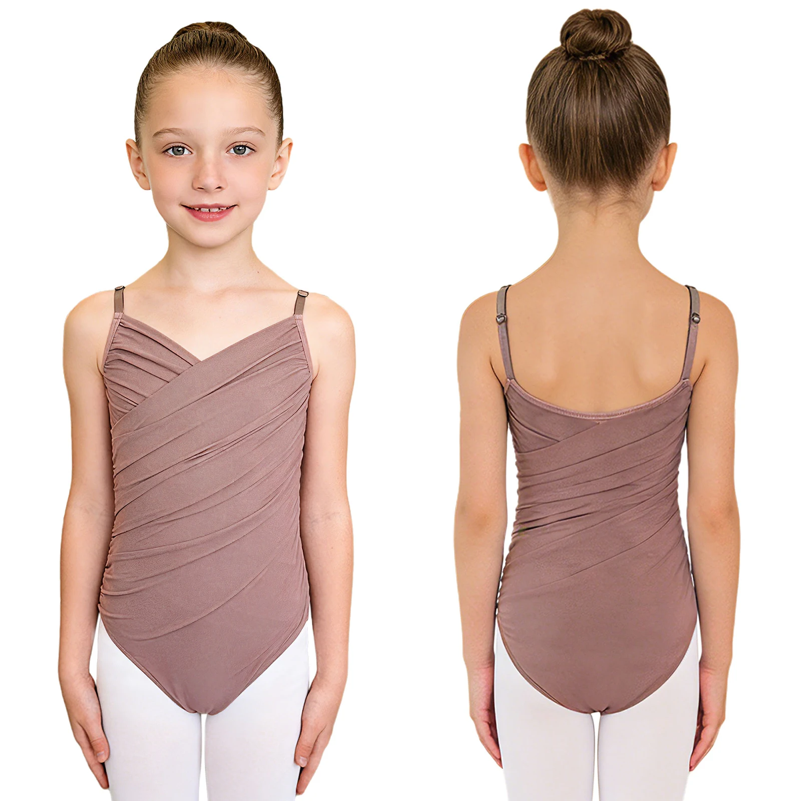 

Детский балетный топ-комбинезон для разминки с регулируемыми бретелями для девочек, для балета, гимнастики, выступлений и занятий