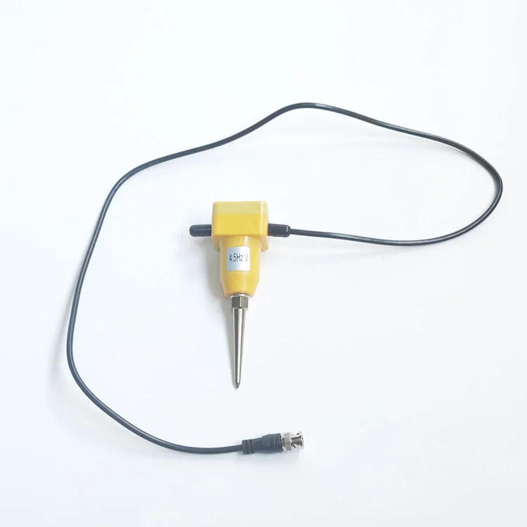 4.5hz Geophone Sensor Vertical with BNC Male Connector , Coaxial Shielded Cable, Jeofizik Jeofon 4.5 Hz String