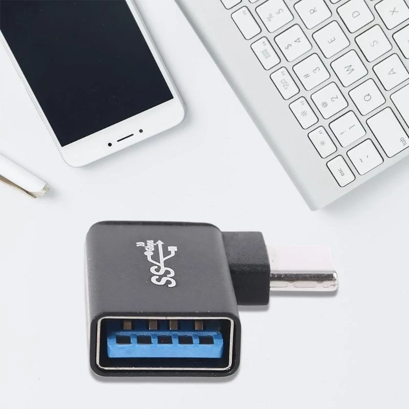 Bộ chuyển đổi kết nối mở rộng 62KA USB A nữ đến 90 độ 3.1 Loại C Công cụ nam