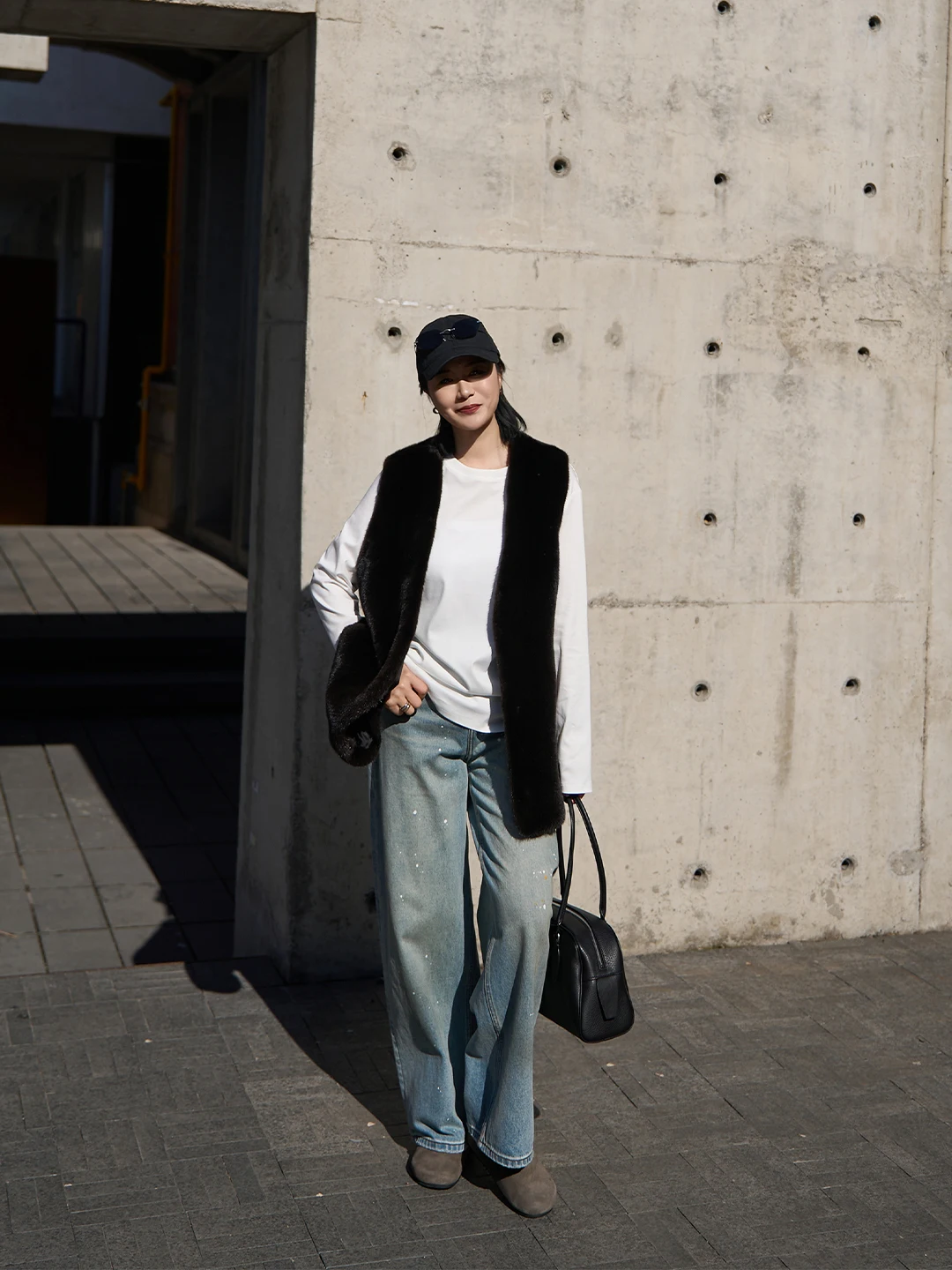 

TOFOD Casual Vintage Paint Dot Jeans Wide Leg Knife Cucumber Pants Women's Comfortable Breathable Cotton Denim Jeans