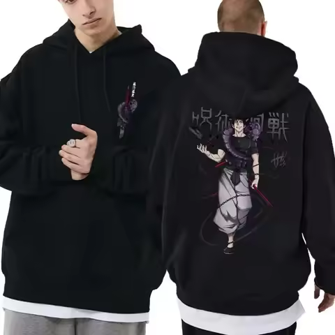 Japanese Anime Family Hoodies Jujutsu Kaisen Fushiguro Toji Graphic Male Fashion Manga Streetwear Men Women Sweatshirt