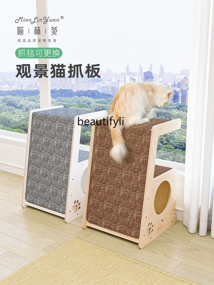 Vertical Cat Scratch Board Cat Climbing Frame Sub-Integrated Four Seasons Wear-Resistant Large Cat Nest