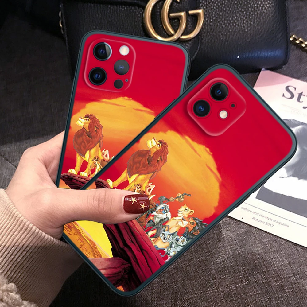 Z124 The lion king Soft Case for Soft Silicone phone Case for iPhone 15 14 Plus 13 12 11 X XS XR Pro Max Mini 8 7 Plus