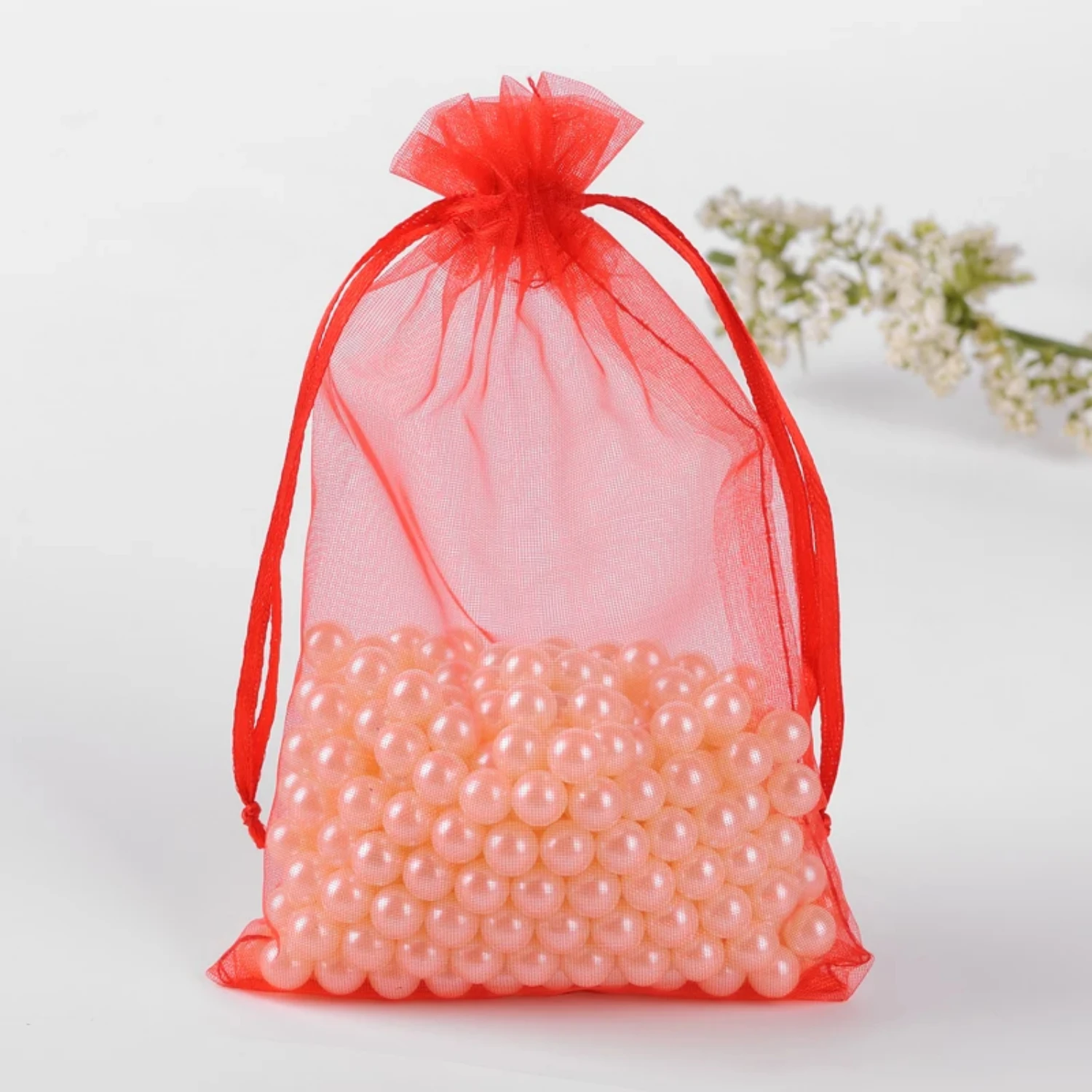 شحن مجاني 100 قطعة مزيج الألوان تغليف المجوهرات كيس شاش شفاف Casamento 13x18 سنتيمتر korah أكياس هدايا الزفاف الأورجانزا الحقيبة #2