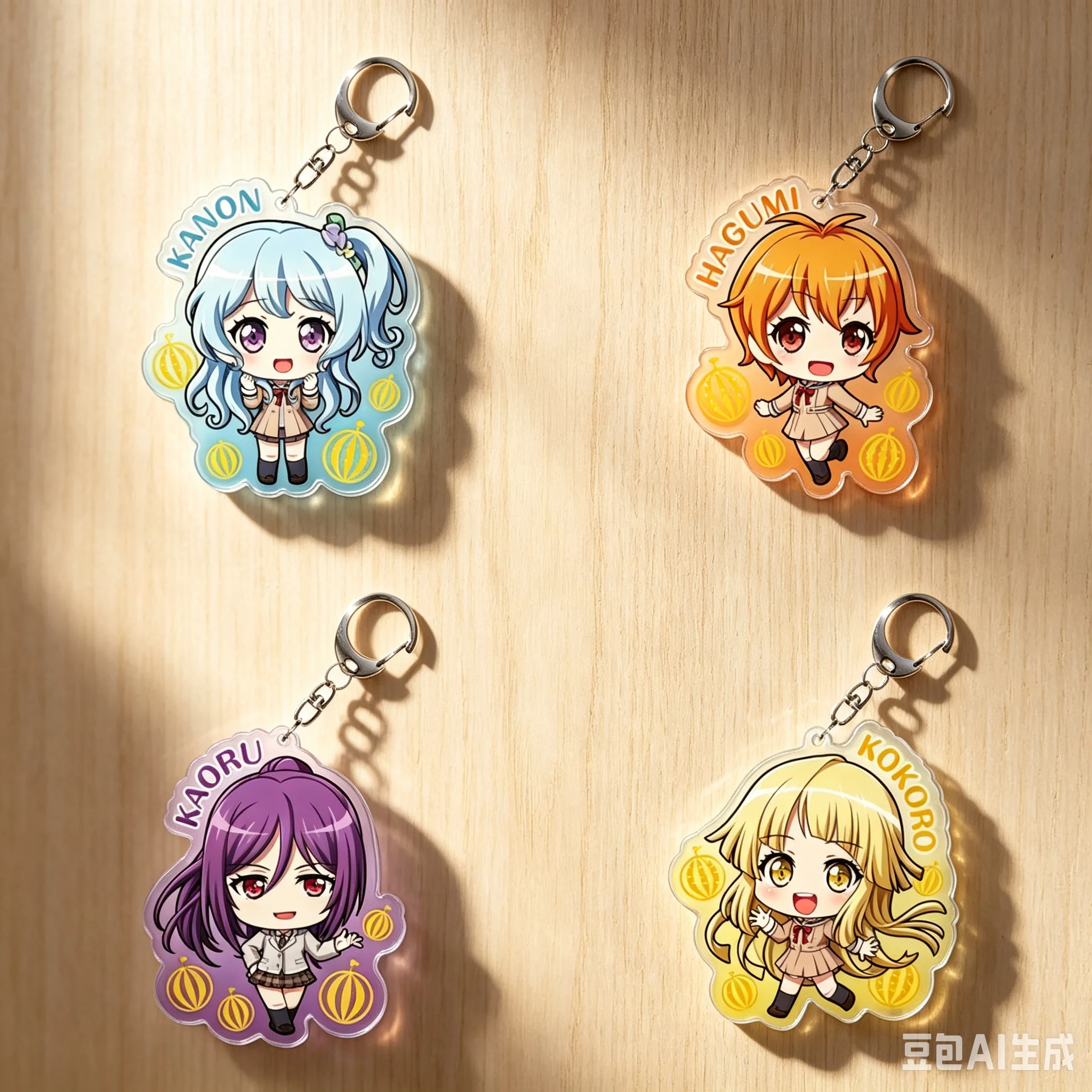 Anime BanG Dream! Girls Band Party! Bag Acrylic KeyRing Anime Cell Phone Pendant As A Gift For Fans Exquisite Product Keychain