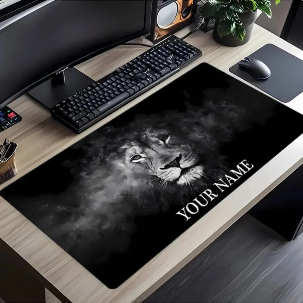 Personal Name Custom Sturdy Desk Mat, Long‑Lasting Non‑Slip Rubber Mouse Pad, Great Home Decor Gift for Office Gamers