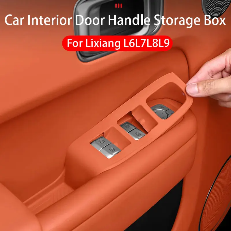 

Car Window Glass Lifting Buttons Frame Door Storage Box Cover Trim 4pcs For Leading Li Lixiang L6 L7 L8 L9 Silicone Style