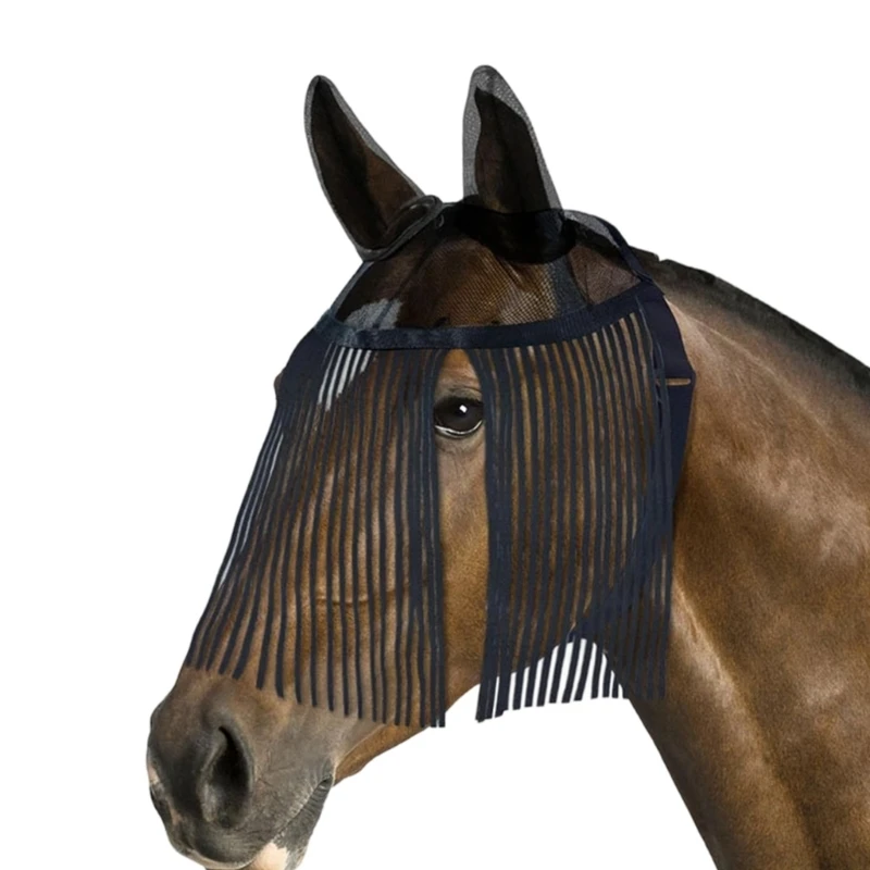 XXUF Comfortable Dark Woven Fly Defense Cover For Horses Including Decorative To Keep creepycrawlies Away Efficiently