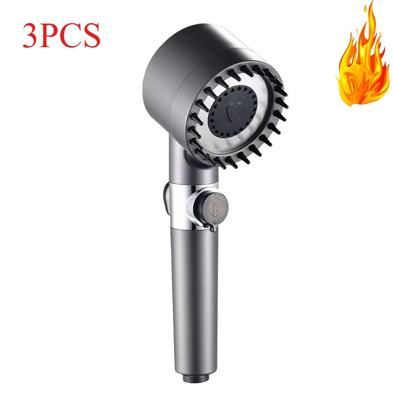 

Душевая насадка высокого давления TikTok Viral — 5-ступенчатая система фильтров с ультратонким распылением (экономія воды и уход за кожей)