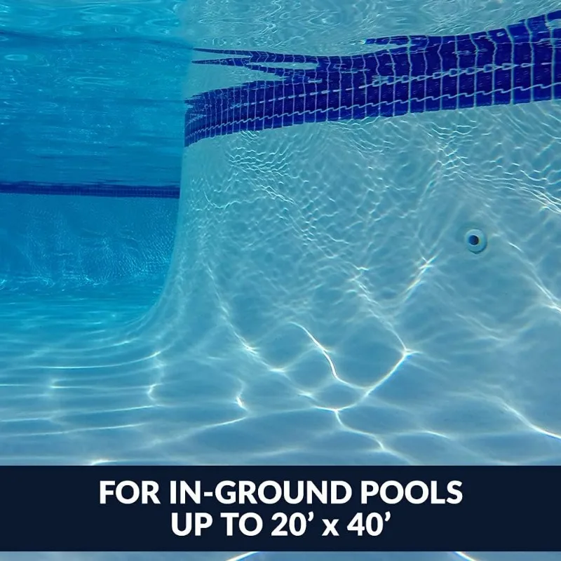 home.W3PVS40JST Poolvergnuegen Suction Pool Cleaner for In-Ground Pools up to 20 x 40 ft. (Automatic Pool Vaccum), White image 4