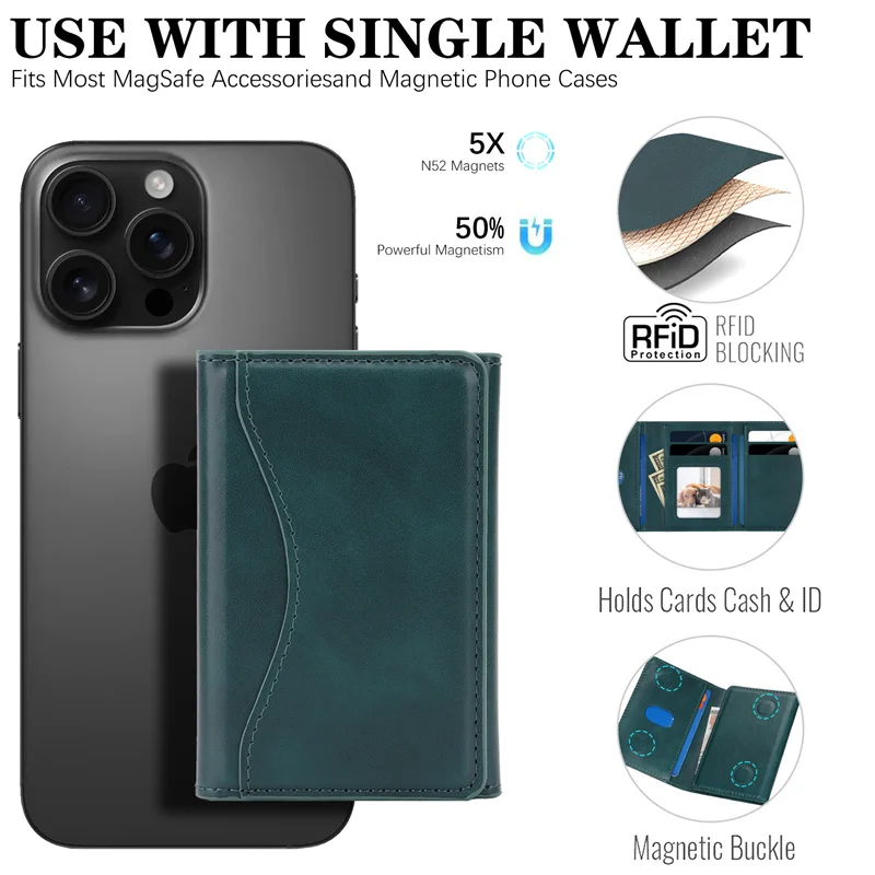 Phone Case For Apple iPhone 17  Magnetic Wireless Charging 17Promax 17 Leather Flip Wallet Cover Protective Case