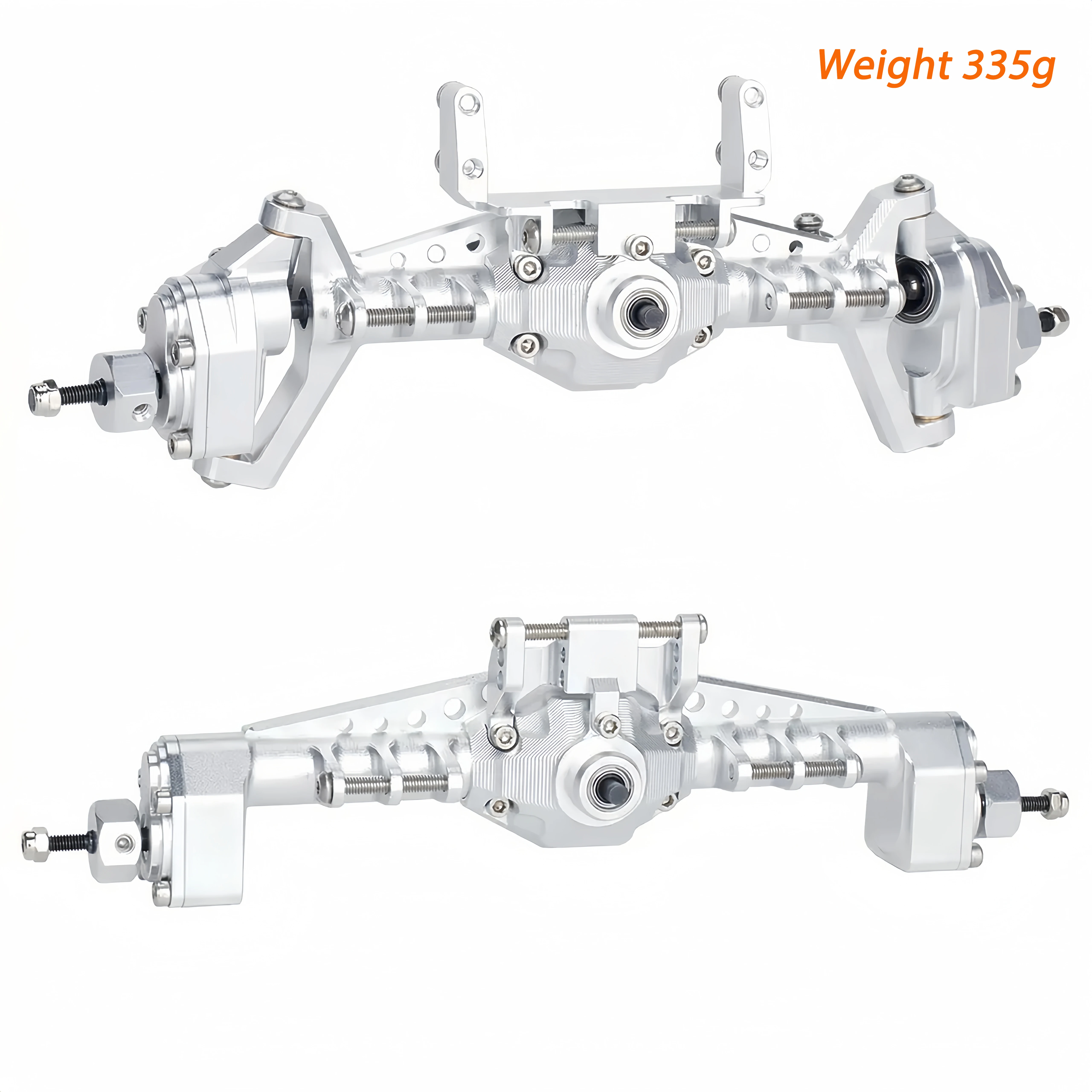 UTB18 CNC Aluminum Portal Axle Set — Complete Front & Rear Upgrade for Axial UTB18 Capra 1/18 RC Crawler, Total Weight 335g