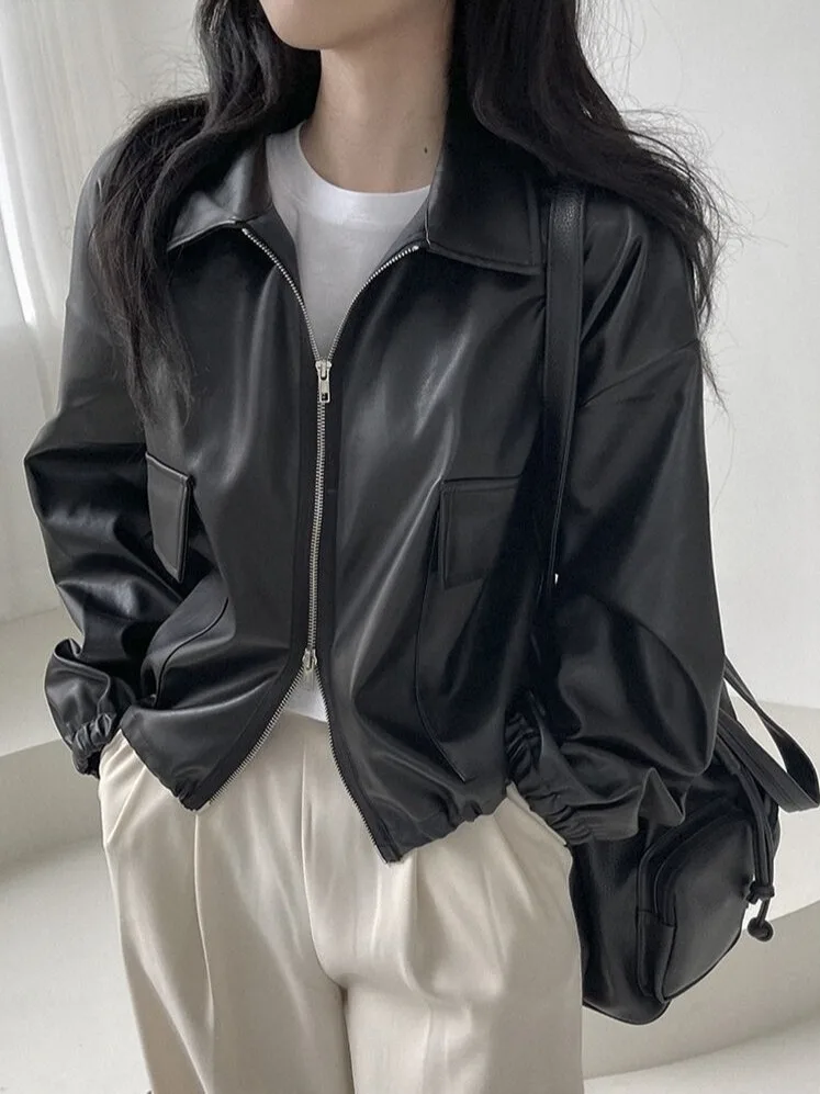 Sli col montant Long Sving velours côtelé ort Jaet femmes automne Neesign à la taille Dstring motards Vintage hauts