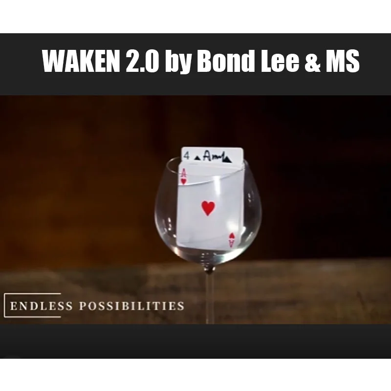 Baraja Mágica Profesional Waken 2.0 – Cartas Encantadas que se Levantan y Efectos Animados, Ilusiones Silenciosas de Primer Plano y de Escenario para Magos